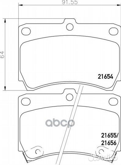 Колодки тормозные дисковые перед (PF-5232)