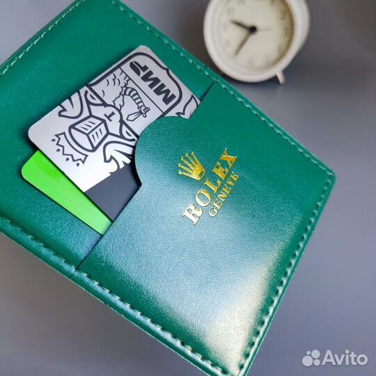Картхолдер Rolex slim green