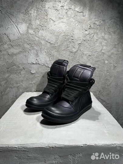 Rick Owens Geobasket Jumbo Lace Sneakers