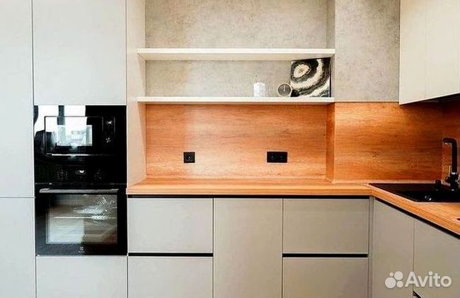 Кухонный гарнитур угловой в потолок на заказ