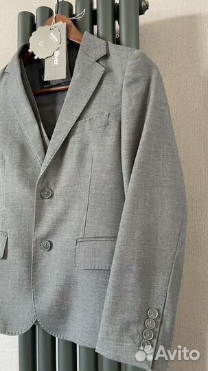 Пиджак с жилеткой для мальчика 146-152