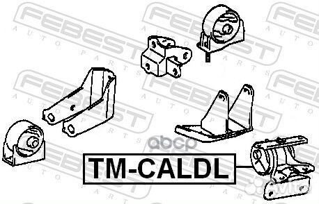 Подушка двигателя левая (toyota caldina AT191/S