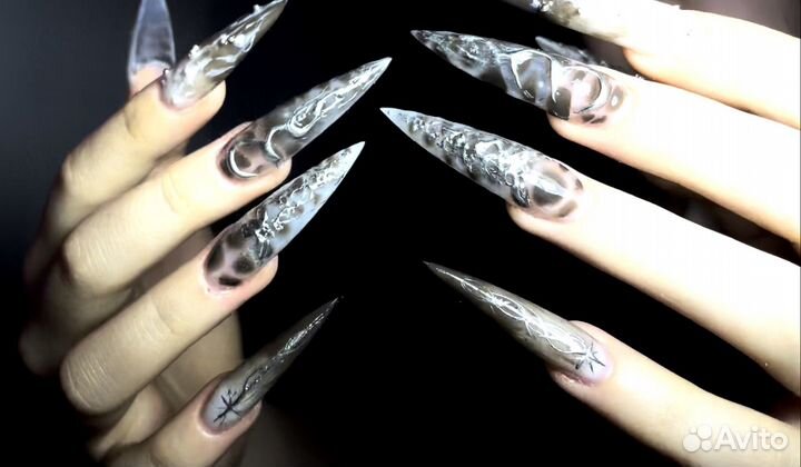 Маникюр наращивание