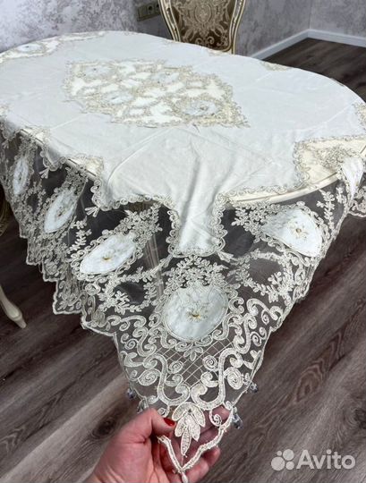 Скатерть со стеклярусом