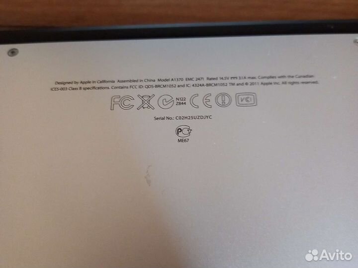 Apple MacBook Air (середина 2011)