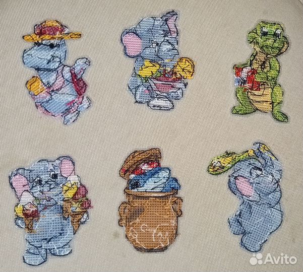 Вышивка крестом на пластиковой канве