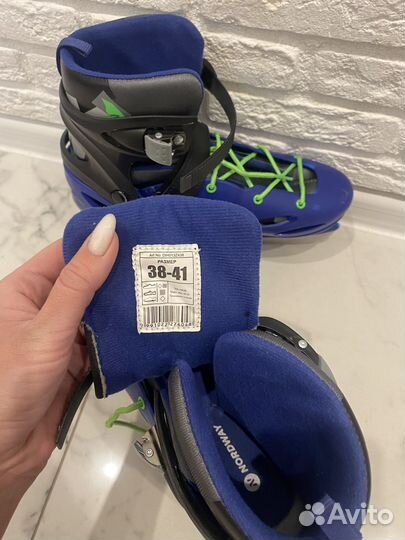 Коньки nordway раздвижные размер 38-41