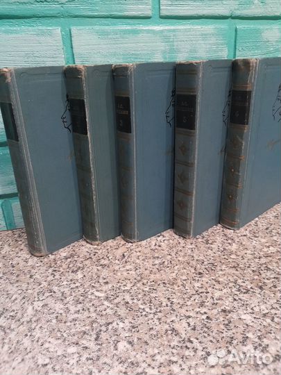 А.С.Пушкин, 1,2,3,5,6 том, 1969г