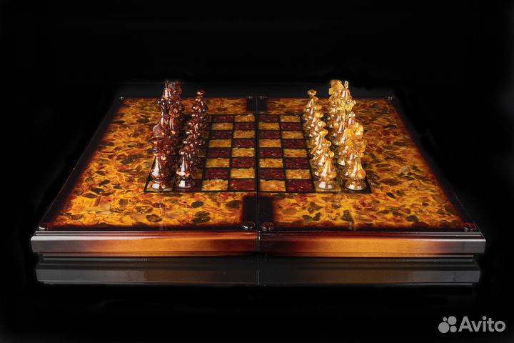 Янтарные шахматы. Нарды. Комплект 