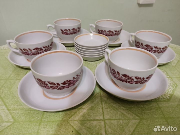 Чайный сервиз, Богдановичи, 18 предметов, раритет