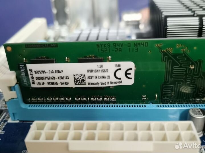 Материнская плата GA-C1037UN-EU + 2gb DDR 3