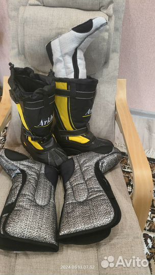 Сапоги теплые