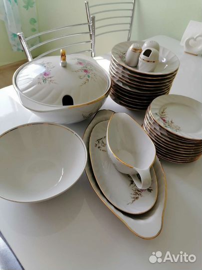 Набор столовой посуды столовый сервиз на 12 персон