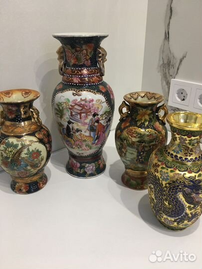 Ваза 5 шт фарфор винтаж 50г