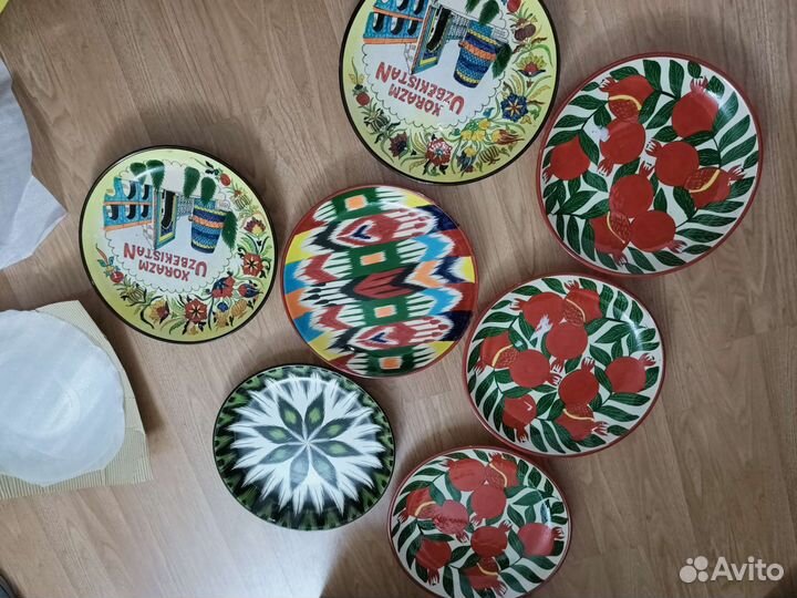 Блюдо Тарелка Узбекистан ручной работы 35см 45-55