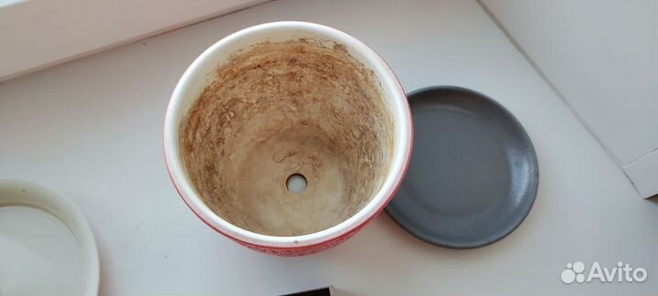 Горшок керамический с поддоном