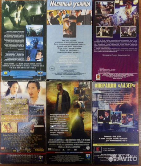 Коллекция видеокассет с боевиками(вост.единоб)
