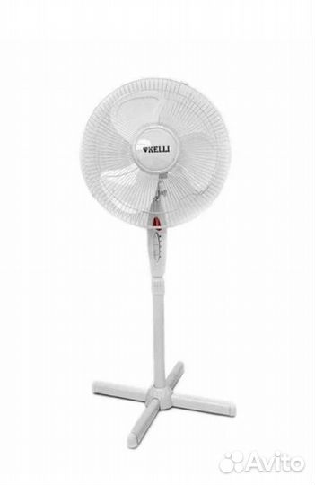 Вентилятор напольный-kelli kl-1016w белый 120w