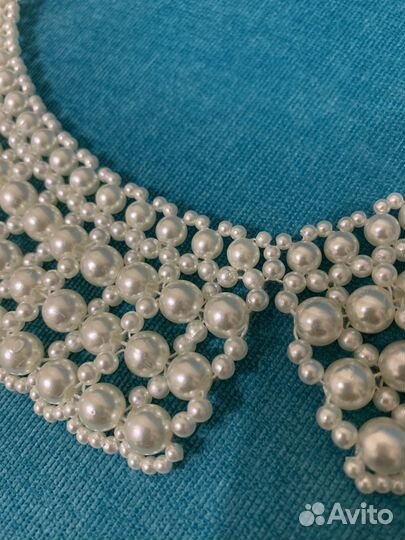 Жемчужное колье-воротник
