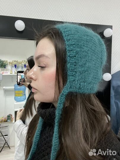 Чепчик женский вязаный