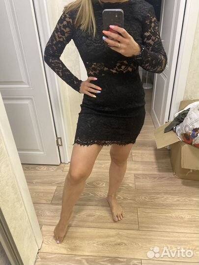 Черное Вечернее платье 46 love repablic