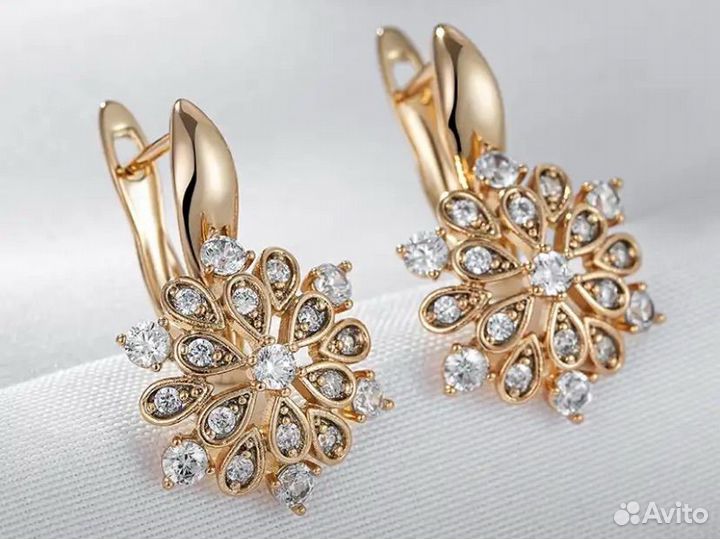 Комплект серьги + кольцо