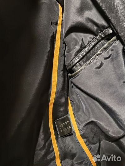 Кожаная куртка мужская 48