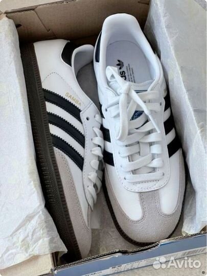 Adidas samba OG white/black оригинал