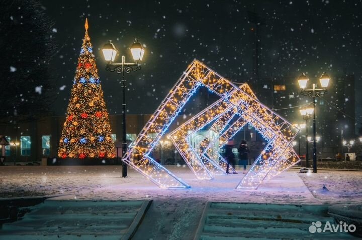 Уличные световые фигуры для оформления города