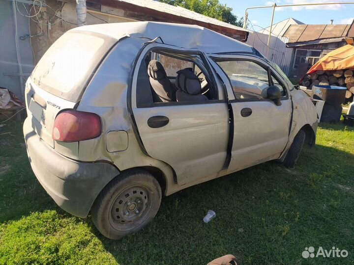 Daewoo Matiz 0.8 МТ, 2002, битый, 110 000 км