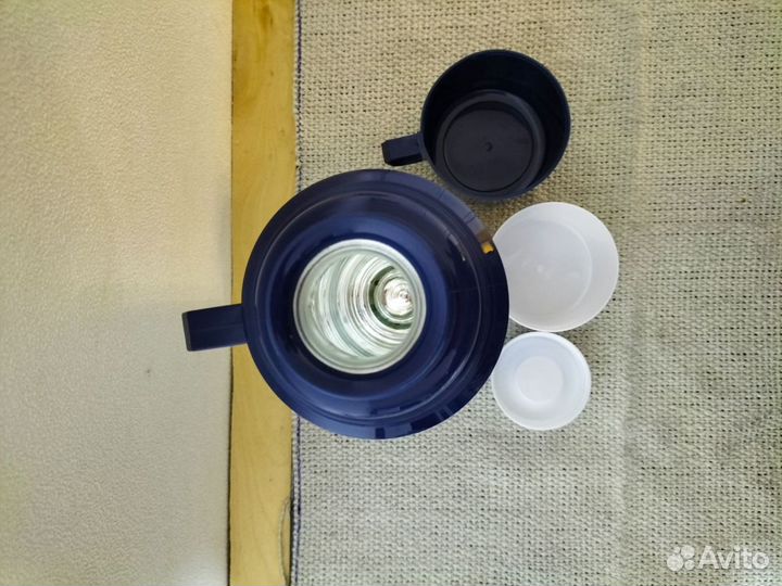 Термос 1 литр, реально сохранит кипяток, стекло