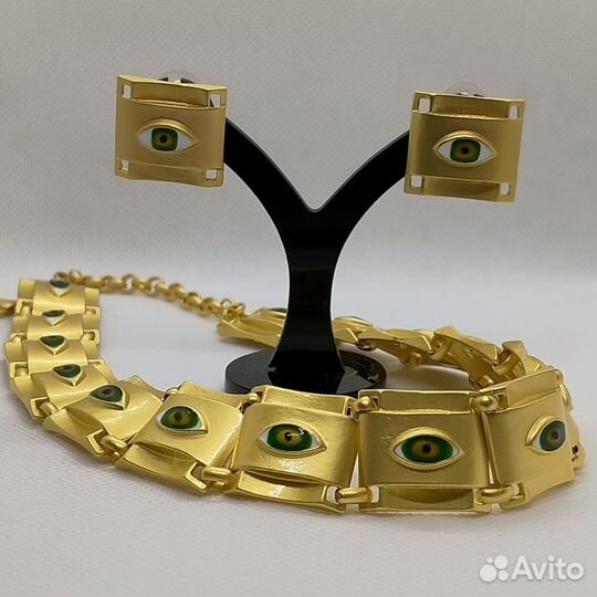 Комплект серьги, чокер Schiaparelli