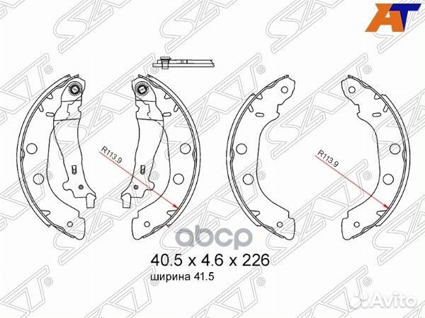 Колодки тормозные барабанные зад nissan primera