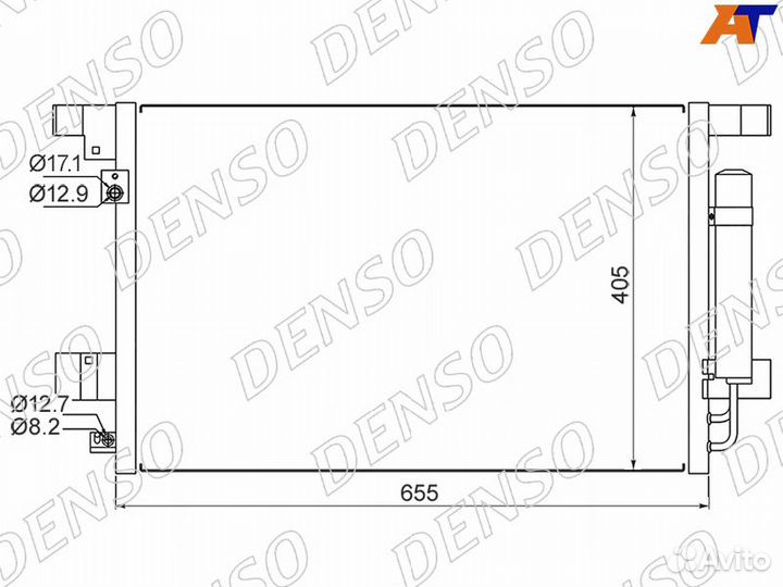 Радиатор кондиционера Mitsubishi ASX 2010-2016