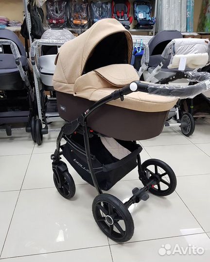 Коляска 2в1 Riko Bella коричневая Новая в упаковке