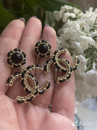 Серьги chanel