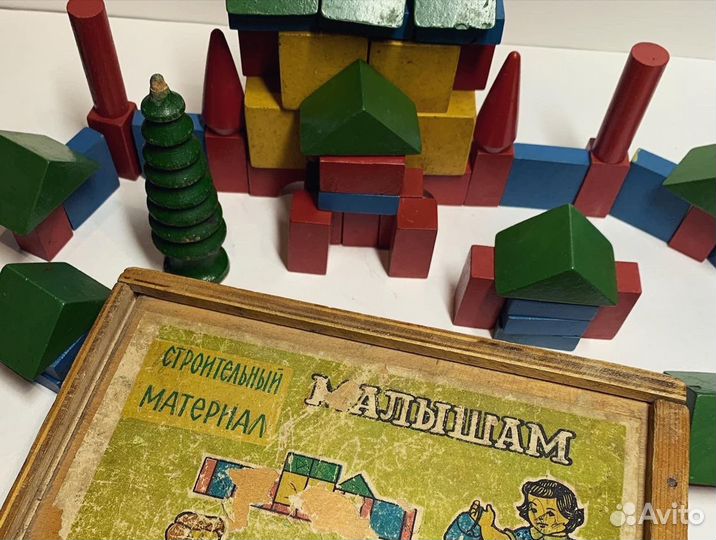 Кубики деревянные СССР