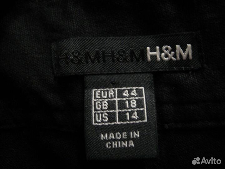 Шикарные льняные брюки H&M Швеция р. 50/175