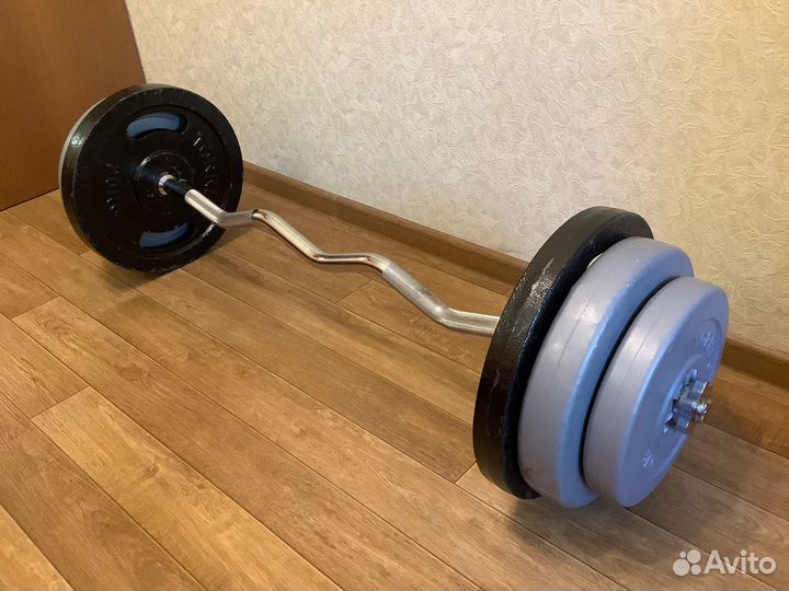 Штанга изогнутая Torneo 80 кг