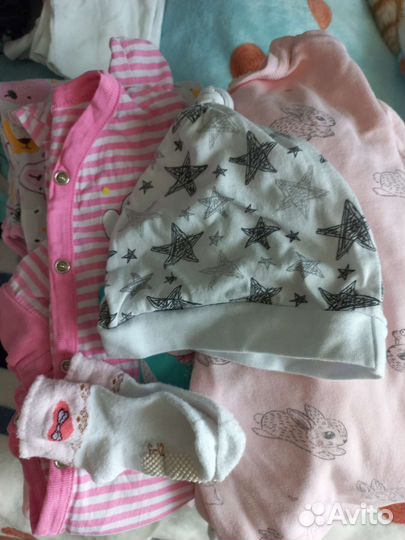 Вещи пакетом на девочку 68-74 рост