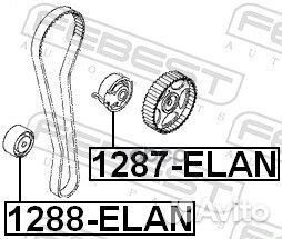 1287-elan ролик натяжной грм KIA Cerato G4GC 0