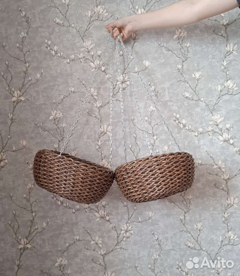 Кашпо горшок для цветов подвесной