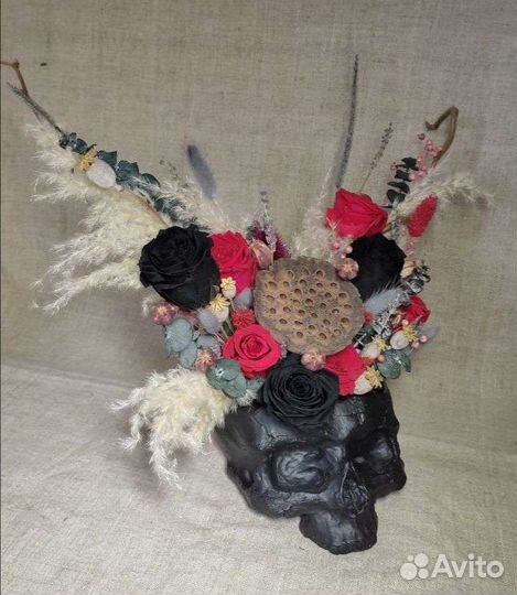 Кашпо череп