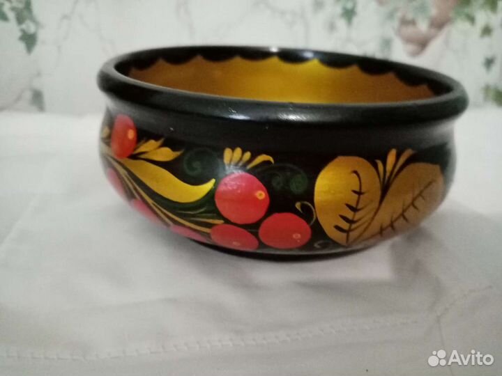 Горшочек конфетница хохлома