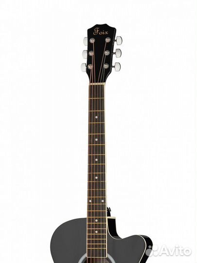 Акустическая гитара, черная Foix FFG-2039C-BK