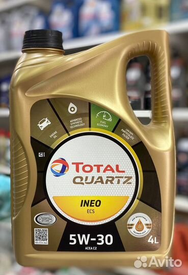 Моторное масло total Quartz Ineo ECS 5W-30