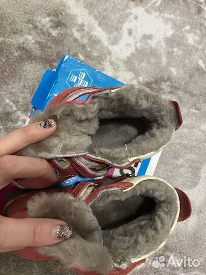 Зимние ботинки из натуральной кожи 26 размер