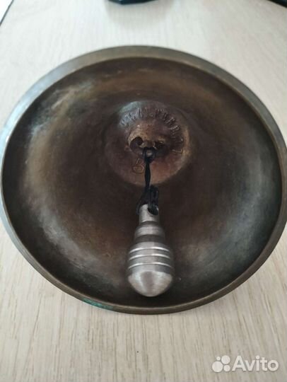 Колокольчик старинный поддужный с серебром
