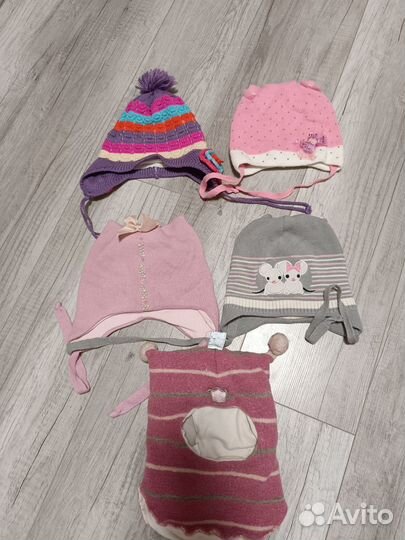 Шапки для девочки 46-48