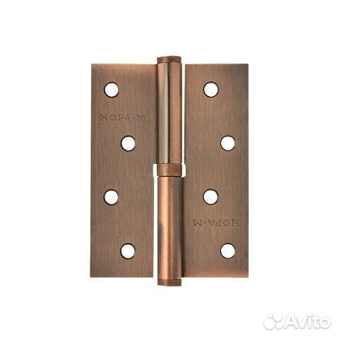 Петля накладная нора-М 100*75*2.5 бронза, левая 2